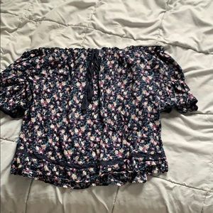 Off the shoulder floral top